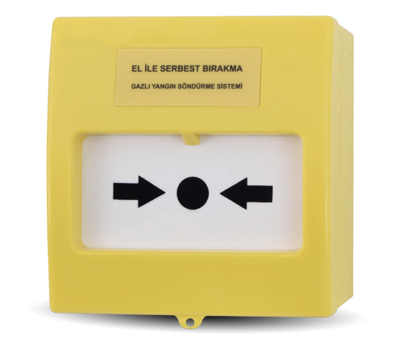 Manual Release Button for Extinguisher Systems